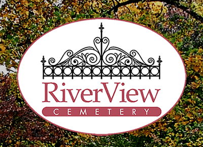 Logo for
                        the River View Cemetery in Aurora, Indiana.